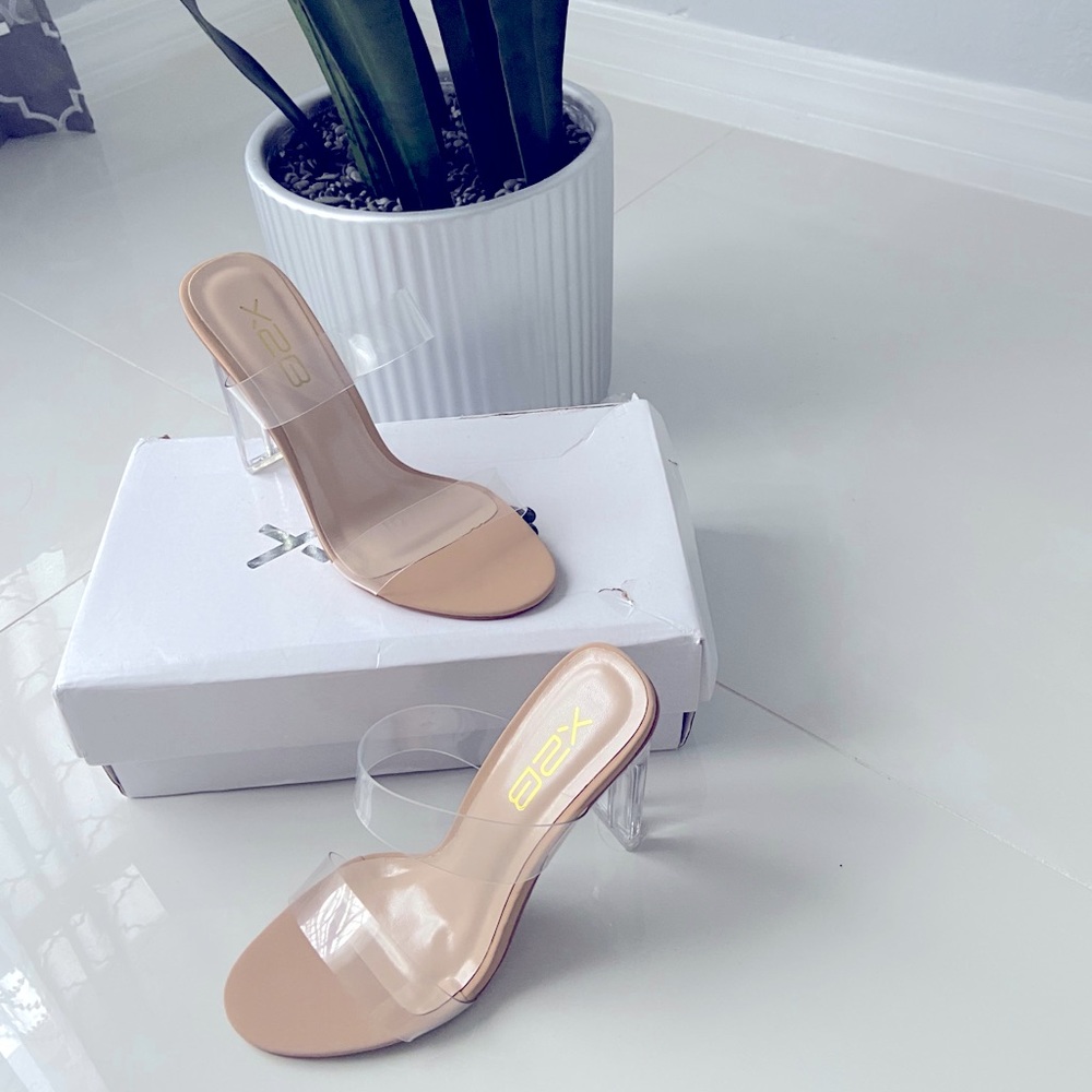 Clear heels